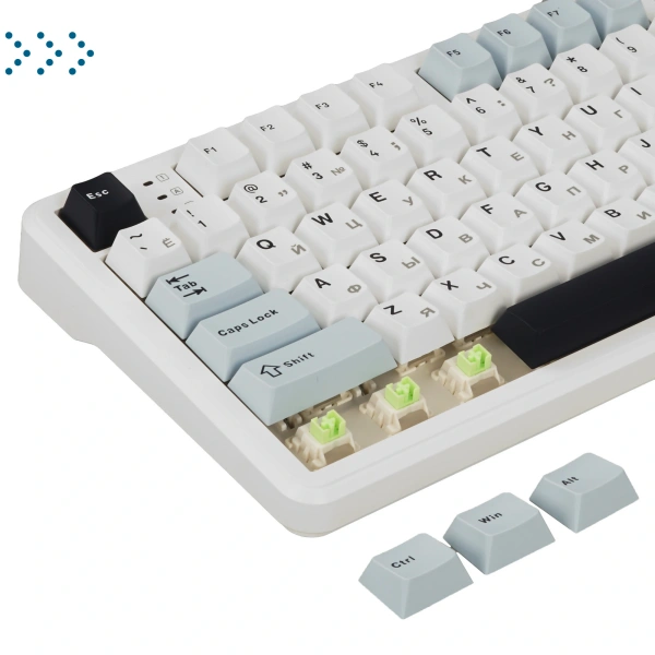 Клавиатуры AULA F108 Pro Light Blue-White-Black